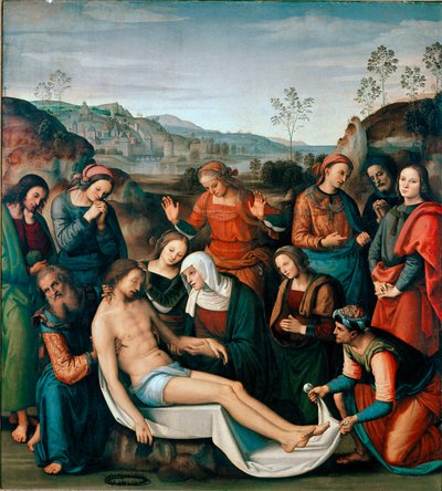 La Deposición o Lamentación sobre la Muerte de Cristo de Pietro Perugino
