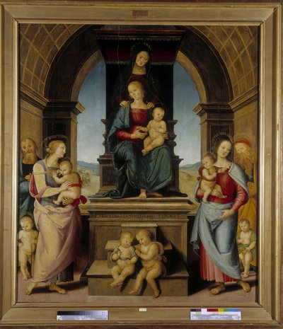 La familia de Santa Ana de Pietro Perugino