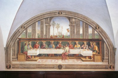 La última cena de Pietro Perugino