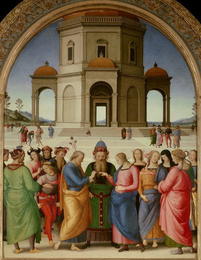 El matrimonio de la Virgen de Pietro Perugino