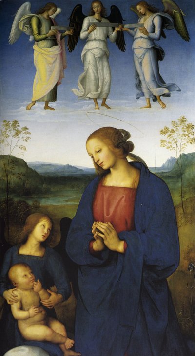 La Virgen y el Niño con un Ángel de Pietro Perugino