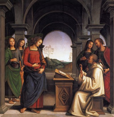 La visión de san Bernardo de Pietro Perugino