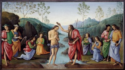 El bautismo de Cristo de Pietro Perugino