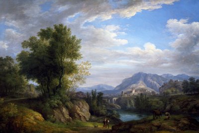 Paisaje, de Pietro Ronzoni (1781-1861), óleo sobre lienzo de Pietro Ronzoni