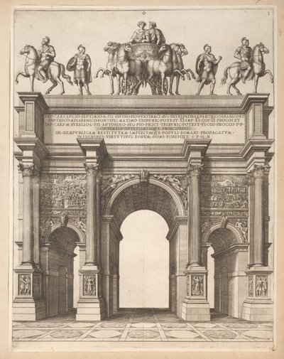 Boog van Septimius Severus te Roma de Pietro Sante Bartoli
