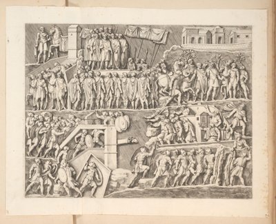 Relieves en el Arco de Septimio Severo en Roma de Pietro Sante Bartoli