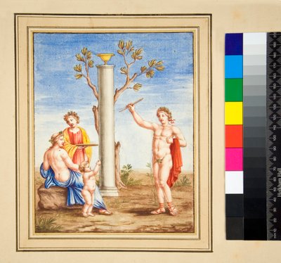 Una escena de sacrificio de Pietro Santi Bartoli