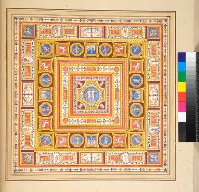Diseño para un fresco de techo de Pietro Santi Bartoli