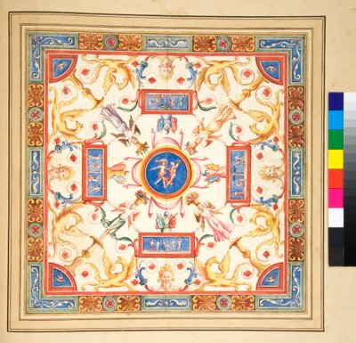 Diseño para un fresco en el techo de Pietro Santi Bartoli