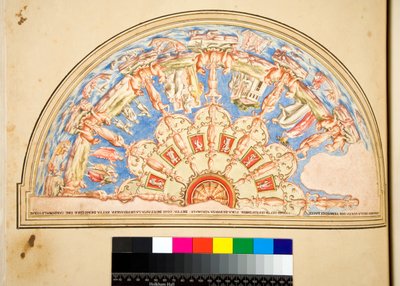 Diseño para una luneta de techo de Pietro Santi Bartoli