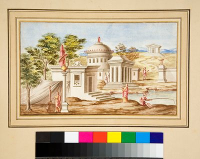 Gran diseño de una pared con pinturas de Pietro Santi Bartoli