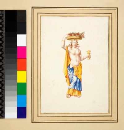 Gran diseño de una pared con pinturas de Pietro Santi Bartoli