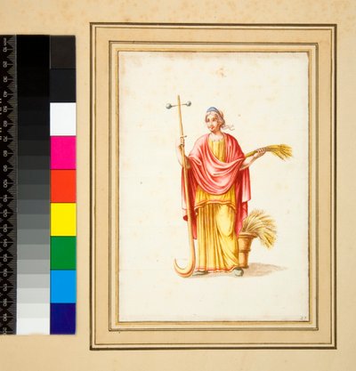 Gran diseño de una pared con pinturas de Pietro Santi Bartoli