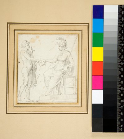 Gran pared oblonga con cinco compartimentos de Pietro Santi Bartoli