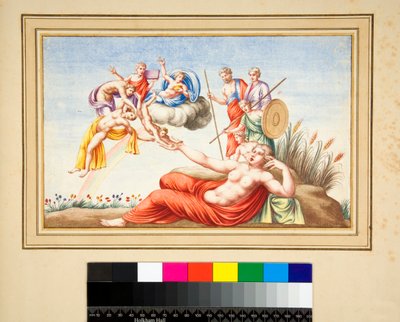 Luneta de una tumba de Pietro Santi Bartoli