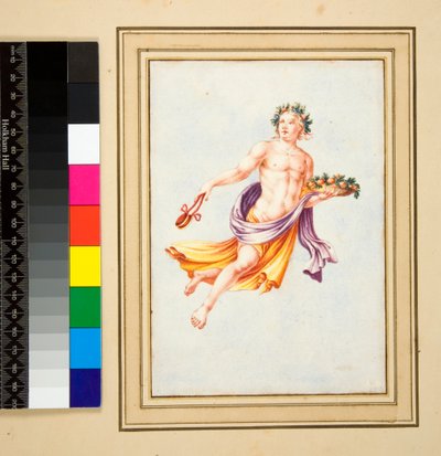 Figura masculina con guirnalda de hojas de Pietro Santi Bartoli