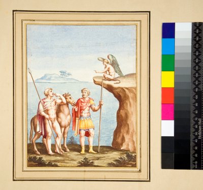 Dos figuras y una esfinge de Pietro Santi Bartoli