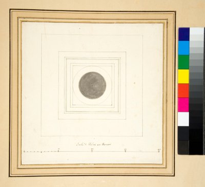 Plano de la columna de Antonino Pío (pluma y lavado) de Pietro Santi Bartoli