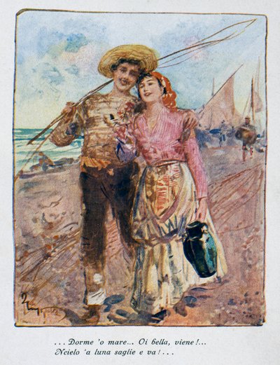 De vuelta de la pesca, ilustración de Pietro Scoppetta de Pietro Scoppetta