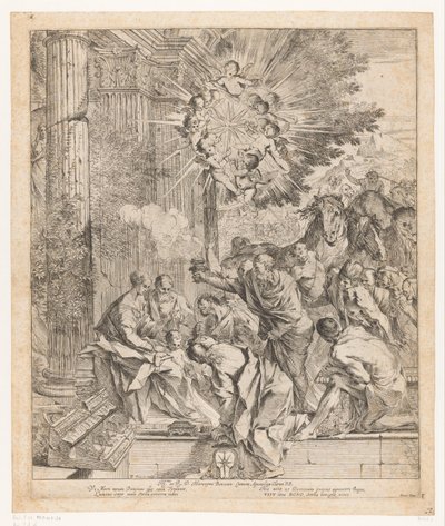 Adoración de los Reyes de Pietro Testa