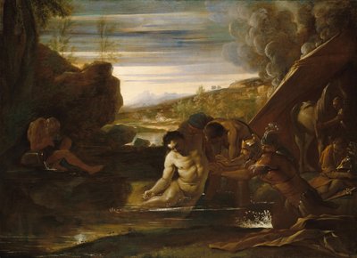 Alejandro Magno rescatado del río Cidno de Pietro Testa
