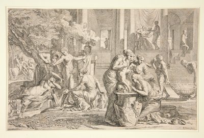 El nacimiento y la infancia de Aquiles de Pietro Testa