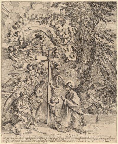 El niño Jesús abrazando la cruz (El sueño de José) de Pietro Testa