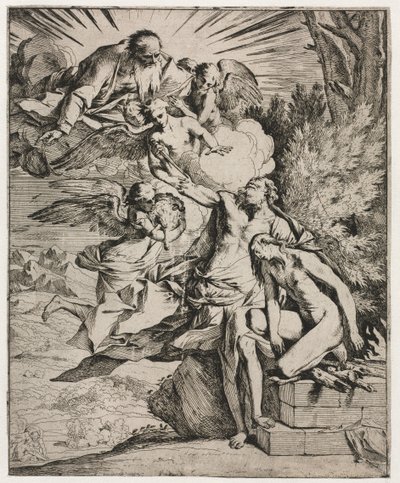 El Sacrificio de Abraham de Pietro Testa