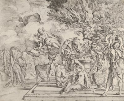 El sacrificio de Ifigenia, ca. 1640-42 de Pietro Testa