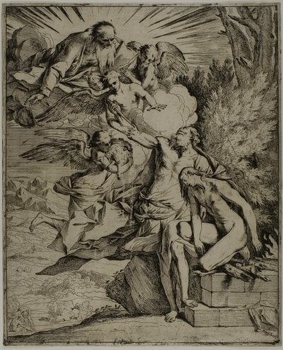 El sacrificio de Isaac de Pietro Testa