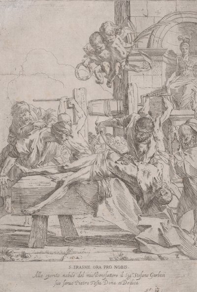 El martirio de San Erasmo de Pietro Testa
