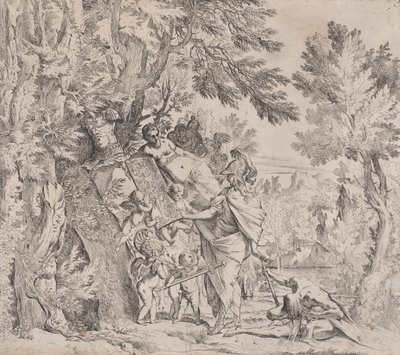 Venus entregando armas a Eneas de Pietro Testa