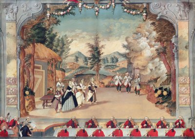 Joseph Haydn (1732-1809) en la primera representación de su ópera 