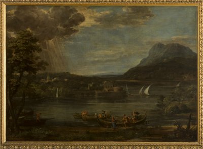 Paisaje con la llamada de San Pedro de Pietro da Cortona