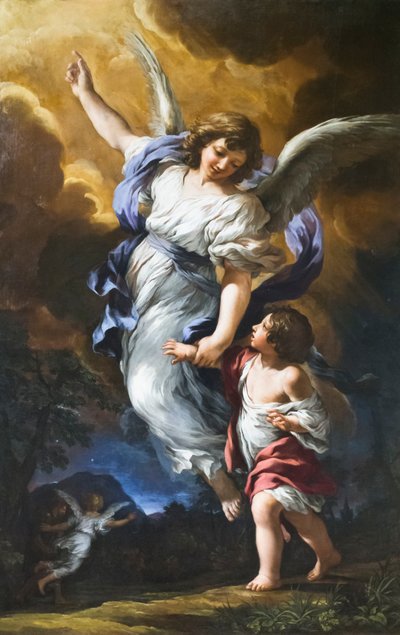 El ángel de la guarda de Pietro da (1596 1669) Cortona