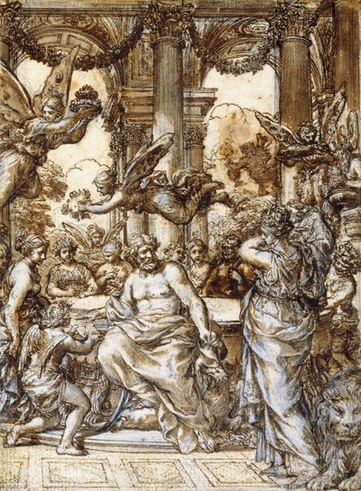 Cibeles ante el consejo de los dioses de Pietro da Cortona