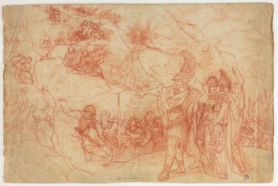 Comandante romano ordenando el ataque de Pietro da Cortona