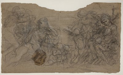 Bocetos para grupos de figuras de Pietro da Cortona