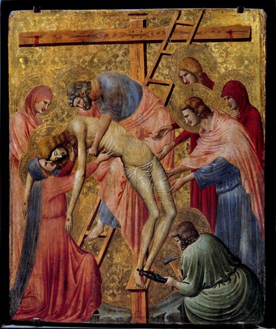 Piedad. La deposición o descenso de la cruz de Pietro da Rimini