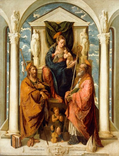 La Madonna y el Niño entronizados de Pietro de Marascalchi