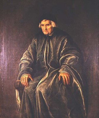 Retrato del Dr. Zaccaria dal Pozzo (d.1561), de 102 años de Pietro de Mariscalchi