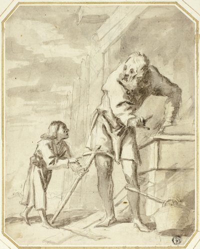 San José con el Niño Jesús en su taller de carpintería de Pietro della Vecchia