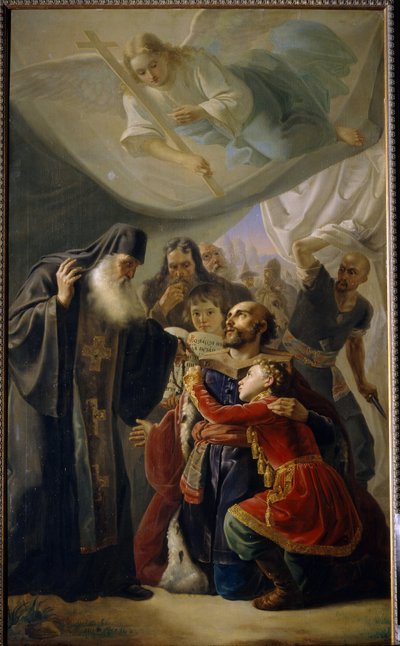 La despedida del Gran Príncipe Miguel de Tver (Miguel III el Santo) de Pimen Nikitich Orlov