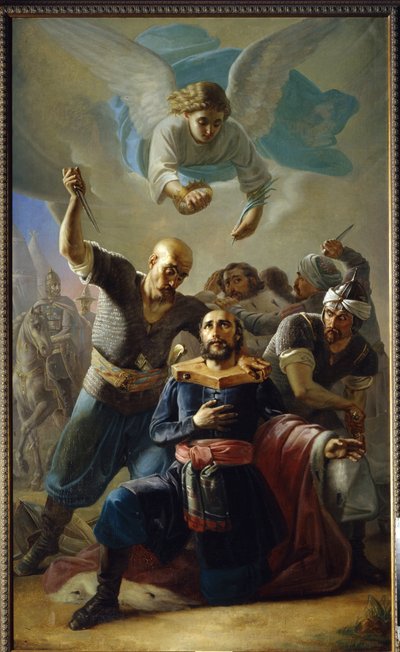 Muerte del Gran Príncipe Miguel de Tver (Mijail Yaroslavich o Miguel III el Santo Vladimirski) de Pimen Nikitich Orlov