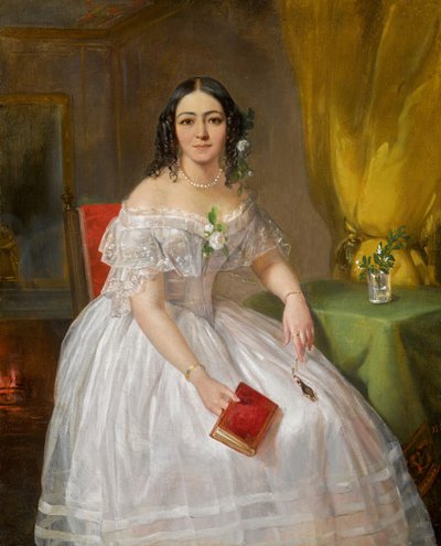 Retrato de Sophia Nikolayevna Karamzina 1802-1856, 1840 de Pimen Nikitich Orlov