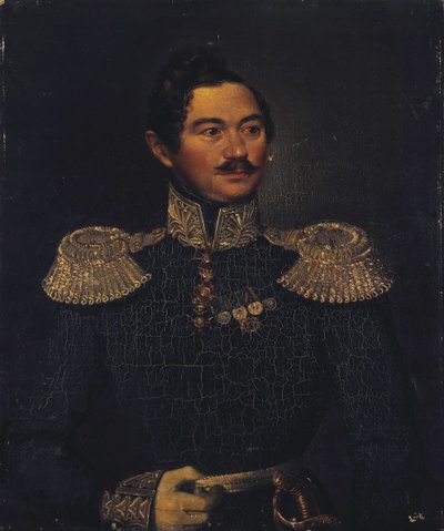 Retrato del general Iván Alexéyevich Orlov de Pimen Nikitich Orlov