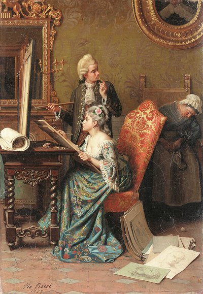 La lección de pintura de Pio Ricci