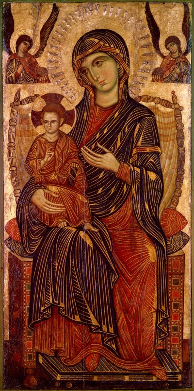 Virgen y Niño entronizados, c1280 de Pisan Master