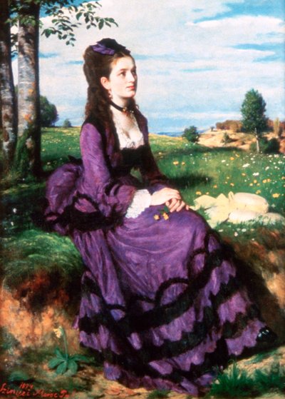 Dama en Violeta de Pál Szinyei Merse
