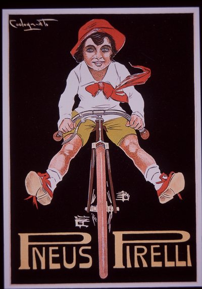 Anuncio de bicicletas Pirelli de Plinio Codognato